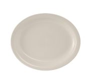 Tuxton China TNR-014 Oval Platter 13-1/4'' TUXT-TNR-014