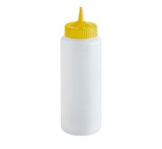 Vollrath 4924-1308 Squeeze Bottle Yellow Cap 12/Cs TRAE-4924-13-08