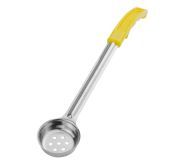 Winco Spoon/Ladle 1 Oz Perf-Yellow Handle WINC-FPP-1