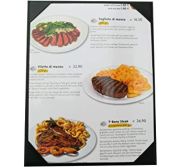 Winco LMS-811BK Menu Cover Single (Solid Black) WINC-LMS-811BK