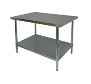 Gsw WT-P3048 Work Table All S/S, 30" X 48" Kd WKTB-SS-3048