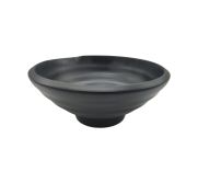 Kitchen Melamine Inc. WQ01-W Bowl 8.75" Black 56 oz 6/24 KMI-WQ01-W