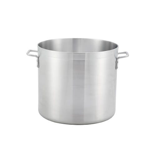 Winco 14" x 10-1/4" Sauce Pot with Cover Aluminum Pot with Lid 